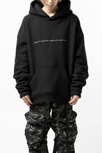 画像をギャラリービューアに読み込む, A.F ARTEFACT "FLUFFY" EMBROIDERED HOODIE / BomberFLEECE (BLACK)