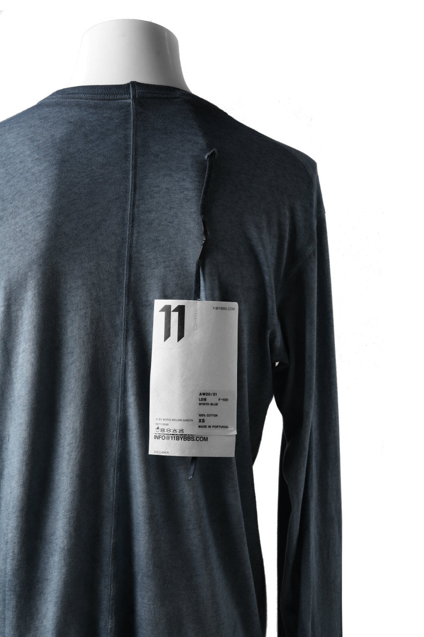 Load image into Gallery viewer, 11 BY BORIS BIDJAN SABERI LONG SLEEVE "LS1B-F-1101" (SYNTH BLUE)