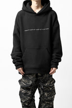 画像をギャラリービューアに読み込む, A.F ARTEFACT "FLUFFY" EMBROIDERED HOODIE / BomberFLEECE (BLACK)