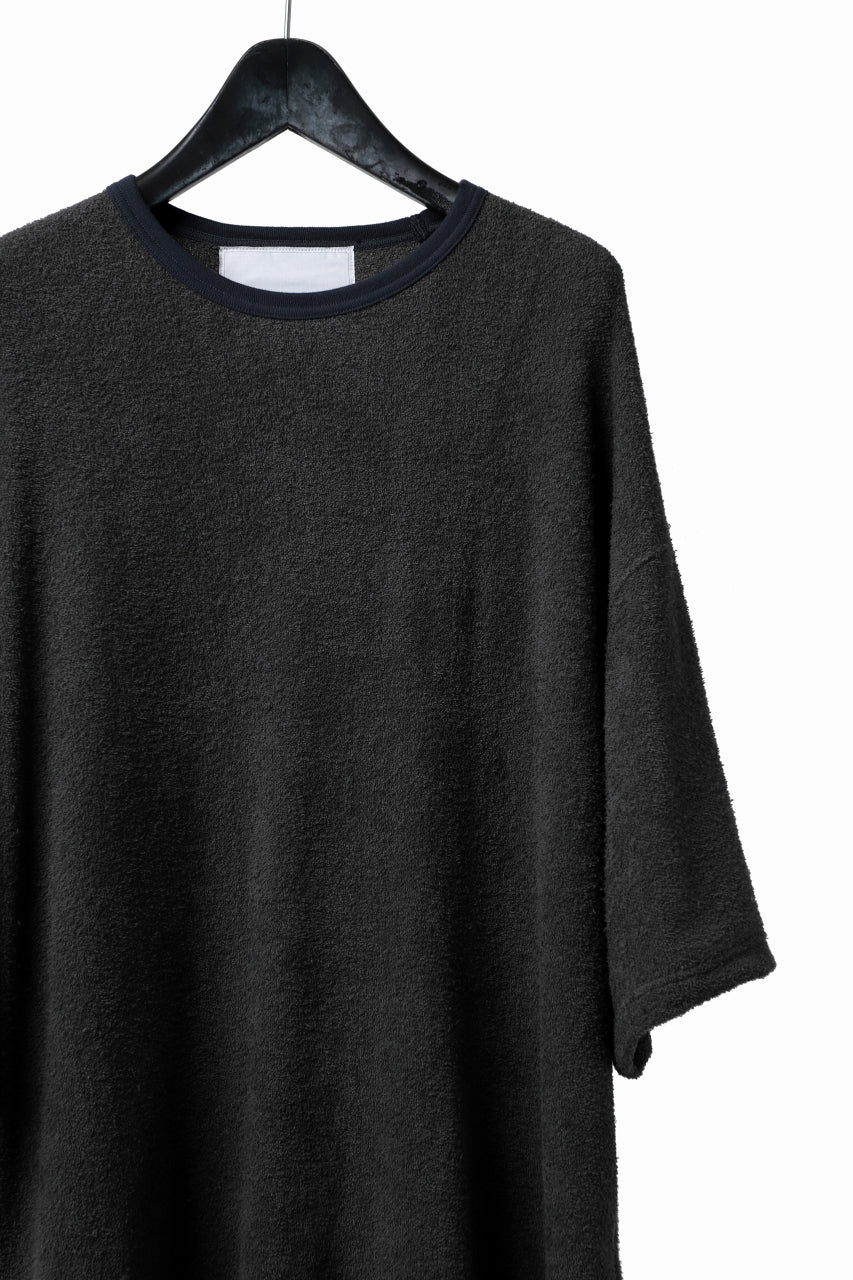 Load image into Gallery viewer, DEFORMATER.® BOMBER-HOODIE JACKET / SWEAT+WAFFLE JERSEY (BLACK)