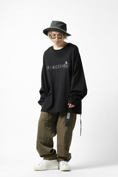 画像をギャラリービューアに読み込む, mastermind JAPAN BOXY-FIT LS / RUBBER AND FOAM PRINTED (BLACK)