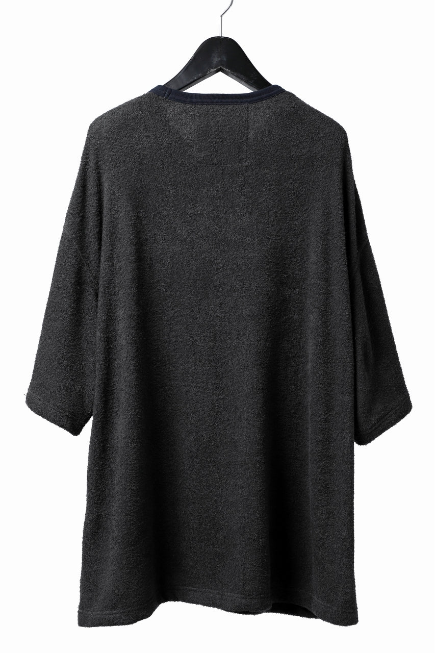 画像をギャラリービューアに読み込む, DEFORMATER.® OVER SIZED TOPS / DOUBLE SIDED SOFT PILE (CHARCOAL)