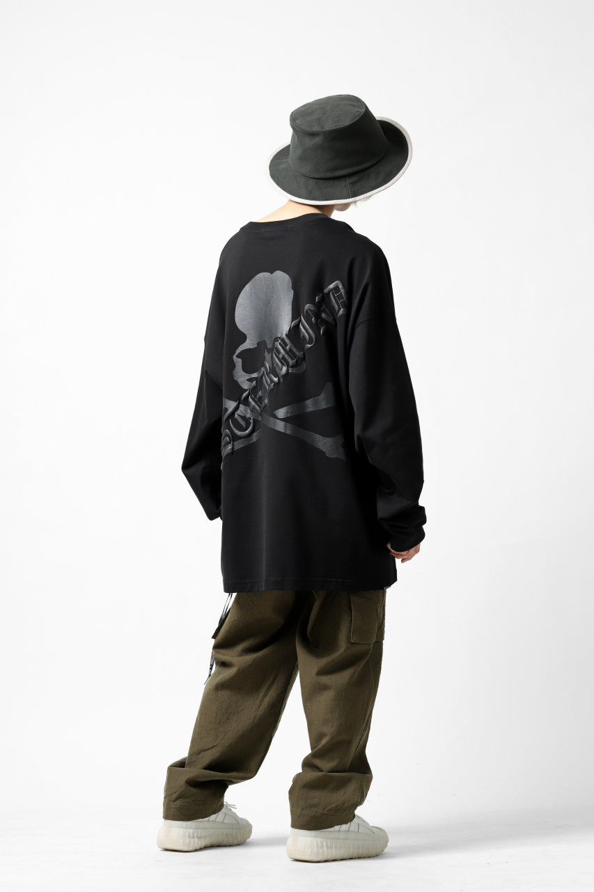 画像をギャラリービューアに読み込む, mastermind JAPAN BOXY-FIT LS / RUBBER AND FOAM PRINTED (BLACK)