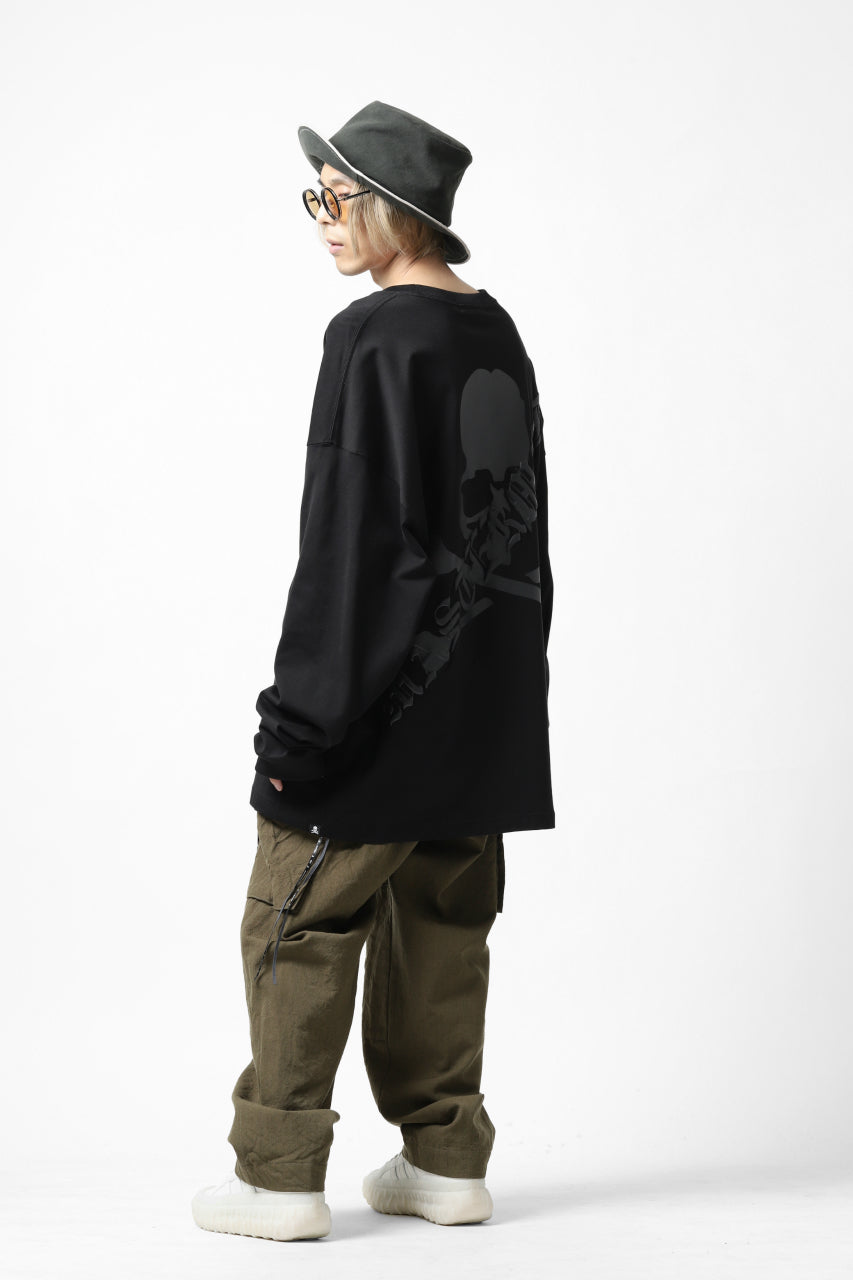 画像をギャラリービューアに読み込む, mastermind JAPAN BOXY-FIT LS / RUBBER AND FOAM PRINTED (BLACK)
