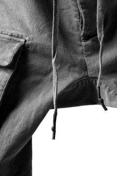画像をギャラリービューアに読み込む, 11 BY BORIS BIDJAN SABERI CARGO POCKET PANT "P21B-F1451" (STRETCH DENIM / USED GREY)