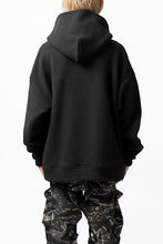 画像をギャラリービューアに読み込む, A.F ARTEFACT "FLUFFY" EMBROIDERED HOODIE / BomberFLEECE (BLACK)