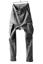 画像をギャラリービューアに読み込む, 11 BY BORIS BIDJAN SABERI CARGO POCKET PANT "P21B-F1451" (STRETCH DENIM / USED GREY)