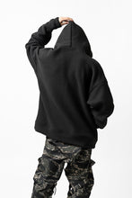 画像をギャラリービューアに読み込む, A.F ARTEFACT "FLUFFY" EMBROIDERED HOODIE / BomberFLEECE (BLACK)
