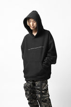 画像をギャラリービューアに読み込む, A.F ARTEFACT "FLUFFY" EMBROIDERED HOODIE / BomberFLEECE (BLACK)