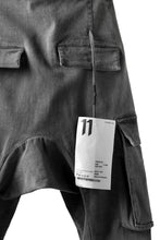 画像をギャラリービューアに読み込む, 11 BY BORIS BIDJAN SABERI CARGO POCKET PANT "P21B-F1451" (STRETCH DENIM / USED GREY)