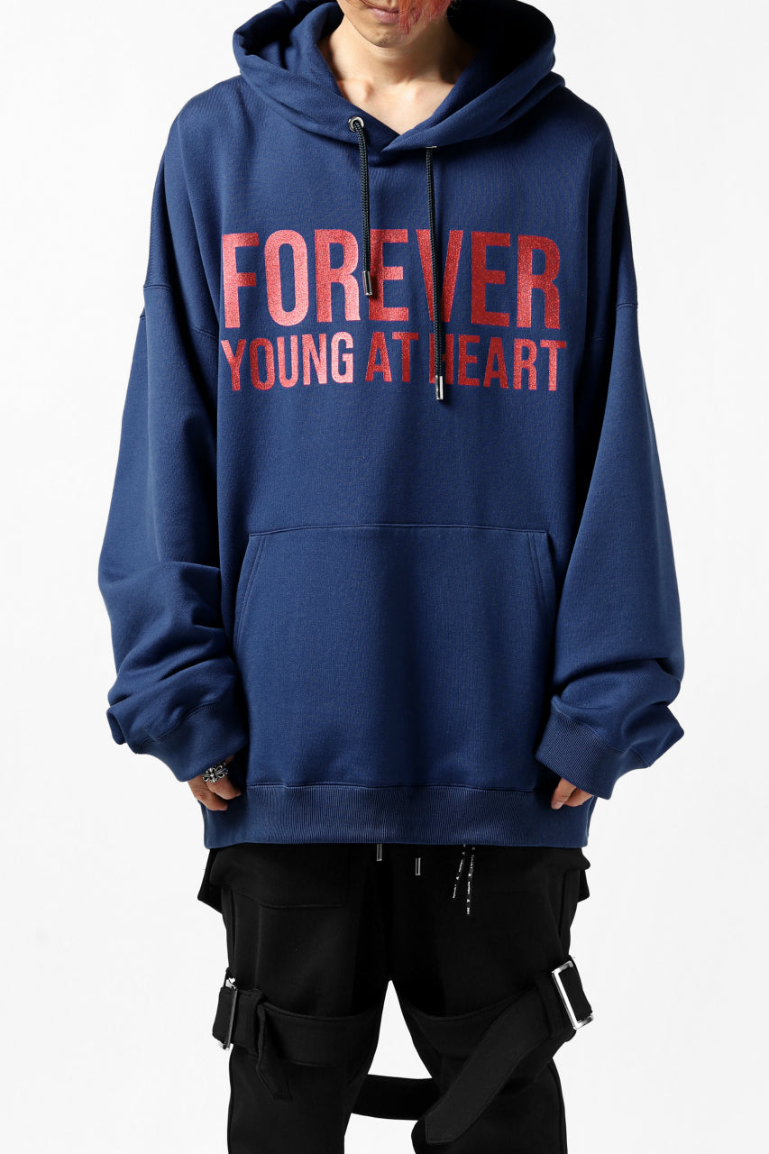 Load image into Gallery viewer, mastermind JAPAN SWEAT HOODIE / GLITTER LOGO (NAVY)