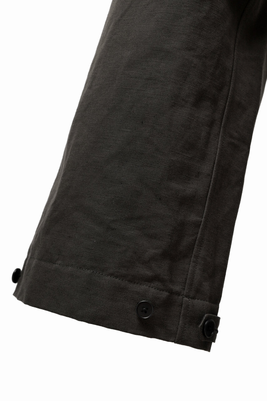 画像をギャラリービューアに読み込む, KLASICA GARNER WIDE STRING PANTS / TRI UNION HIGH DENSITY GABARDINE (MILITARY)