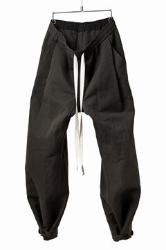 画像をギャラリービューアに読み込む, KLASICA GARNER WIDE STRING PANTS / TRI UNION HIGH DENSITY GABARDINE (MILITARY)