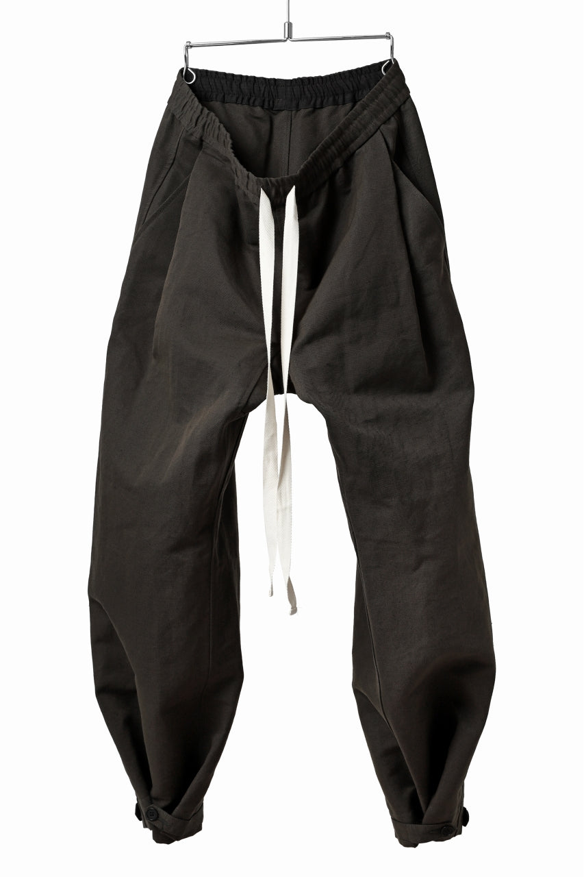 画像をギャラリービューアに読み込む, KLASICA GARNER WIDE STRING PANTS / TRI UNION HIGH DENSITY GABARDINE (MILITARY)