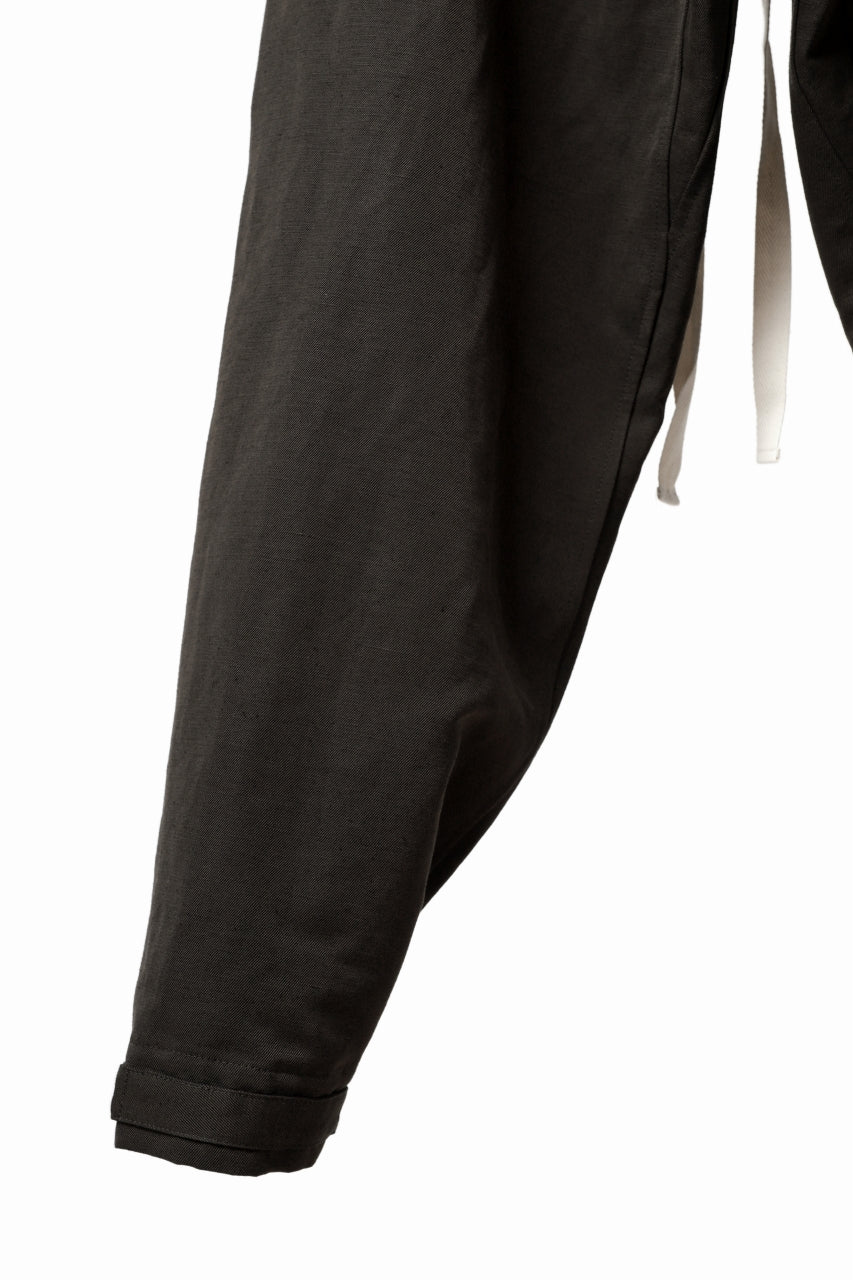 画像をギャラリービューアに読み込む, KLASICA GARNER WIDE STRING PANTS / TRI UNION HIGH DENSITY GABARDINE (MILITARY)