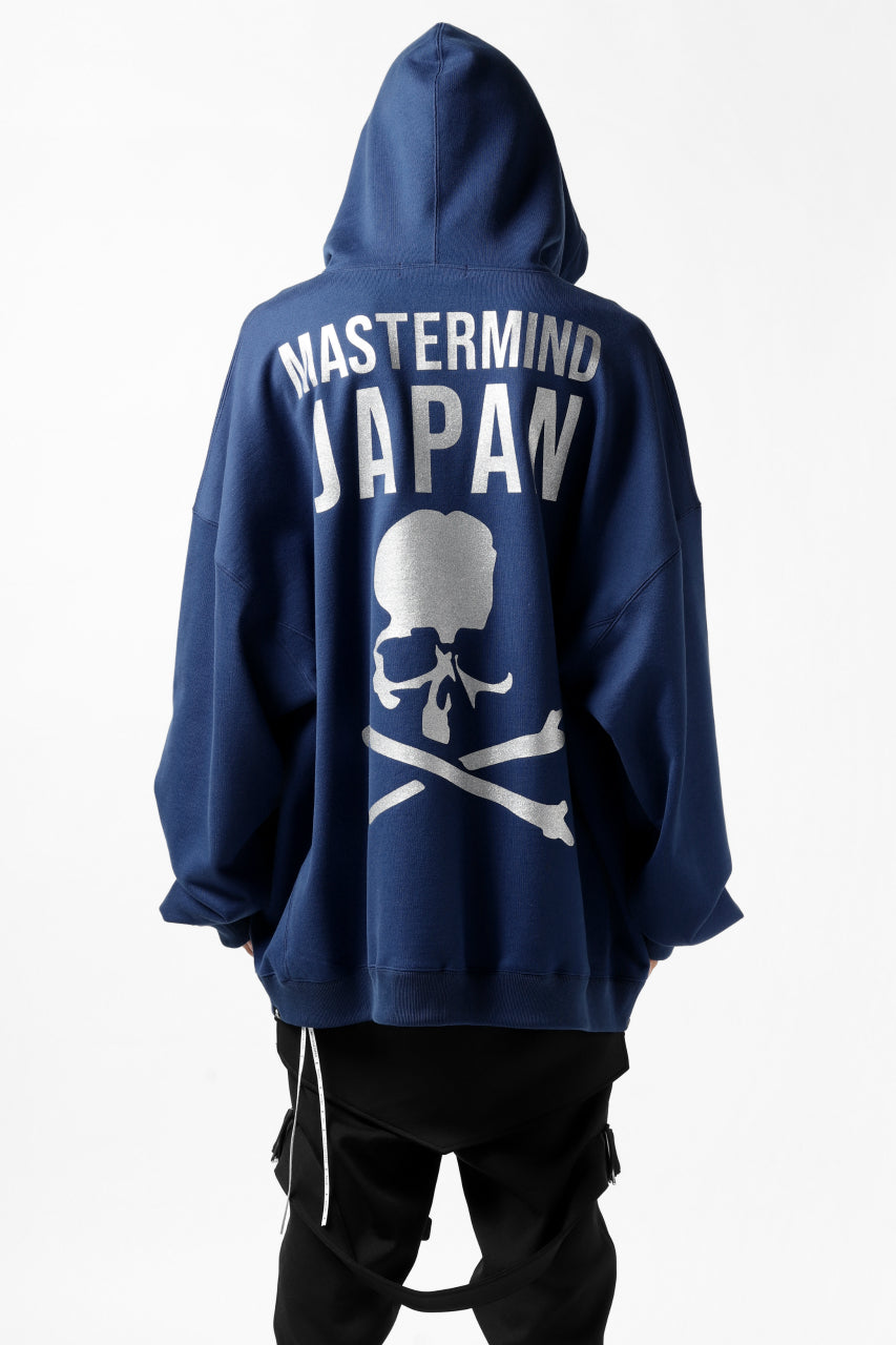 Load image into Gallery viewer, mastermind JAPAN SWEAT HOODIE / GLITTER LOGO (NAVY)