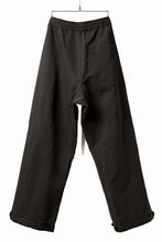 画像をギャラリービューアに読み込む, KLASICA GARNER WIDE STRING PANTS / TRI UNION HIGH DENSITY GABARDINE (MILITARY)