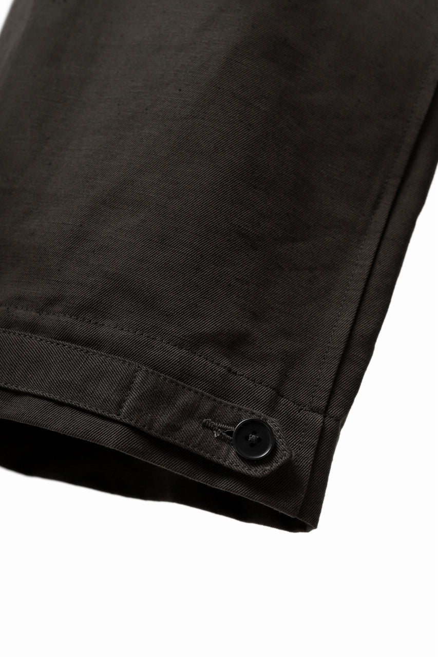 画像をギャラリービューアに読み込む, KLASICA GARNER WIDE STRING PANTS / TRI UNION HIGH DENSITY GABARDINE (MILITARY)