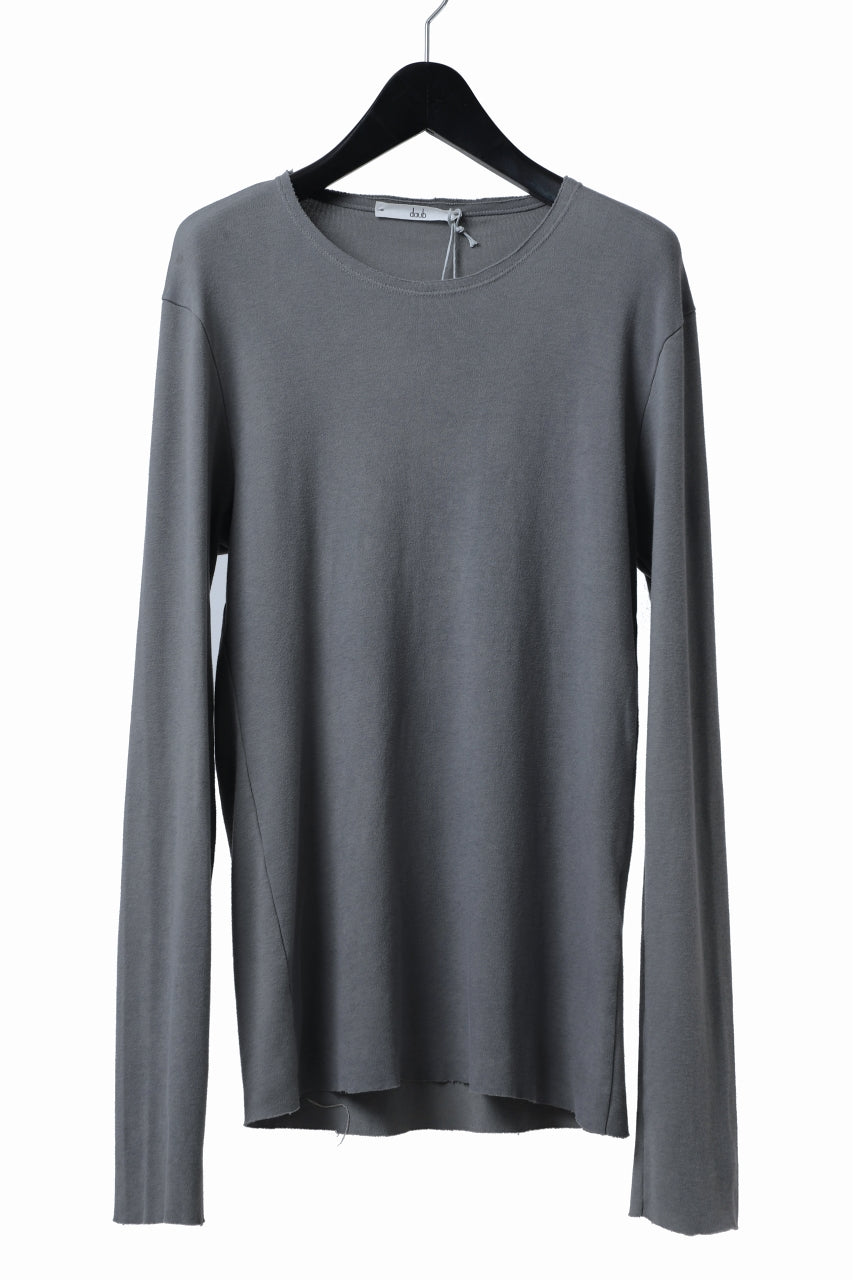 画像をギャラリービューアに読み込む, daub DYEING LONG SLEEVE CUTSEWN / C.JERSEY (GREY)