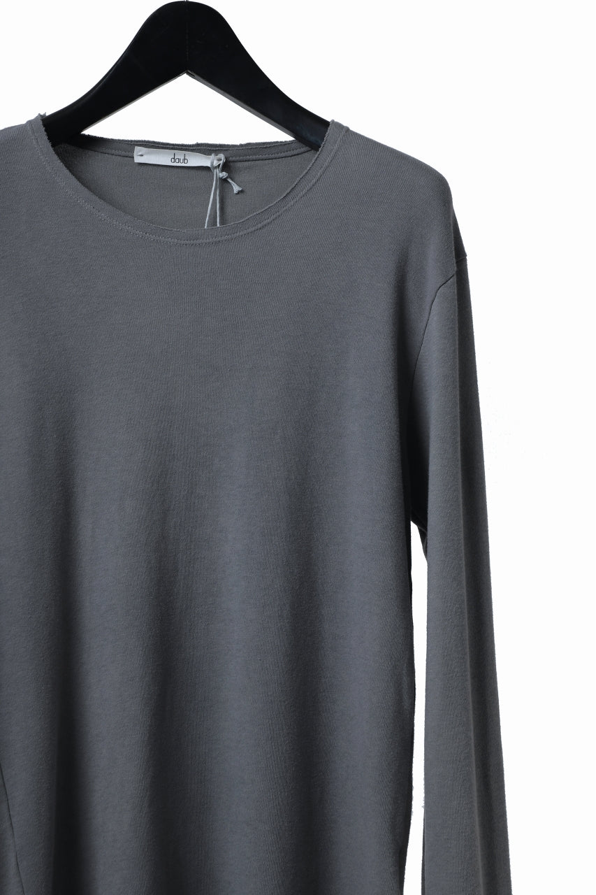画像をギャラリービューアに読み込む, daub DYEING LONG SLEEVE CUTSEWN / C.JERSEY (GREY)