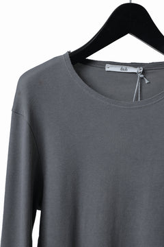 画像をギャラリービューアに読み込む, daub DYEING LONG SLEEVE CUTSEWN / C.JERSEY (GREY)