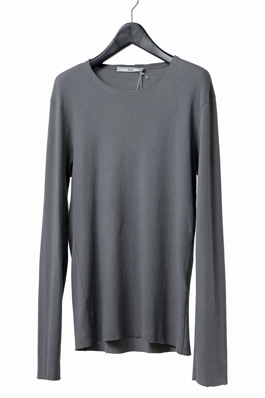 画像をギャラリービューアに読み込む, daub DYEING LONG SLEEVE CUTSEWN / C.JERSEY (GREY)