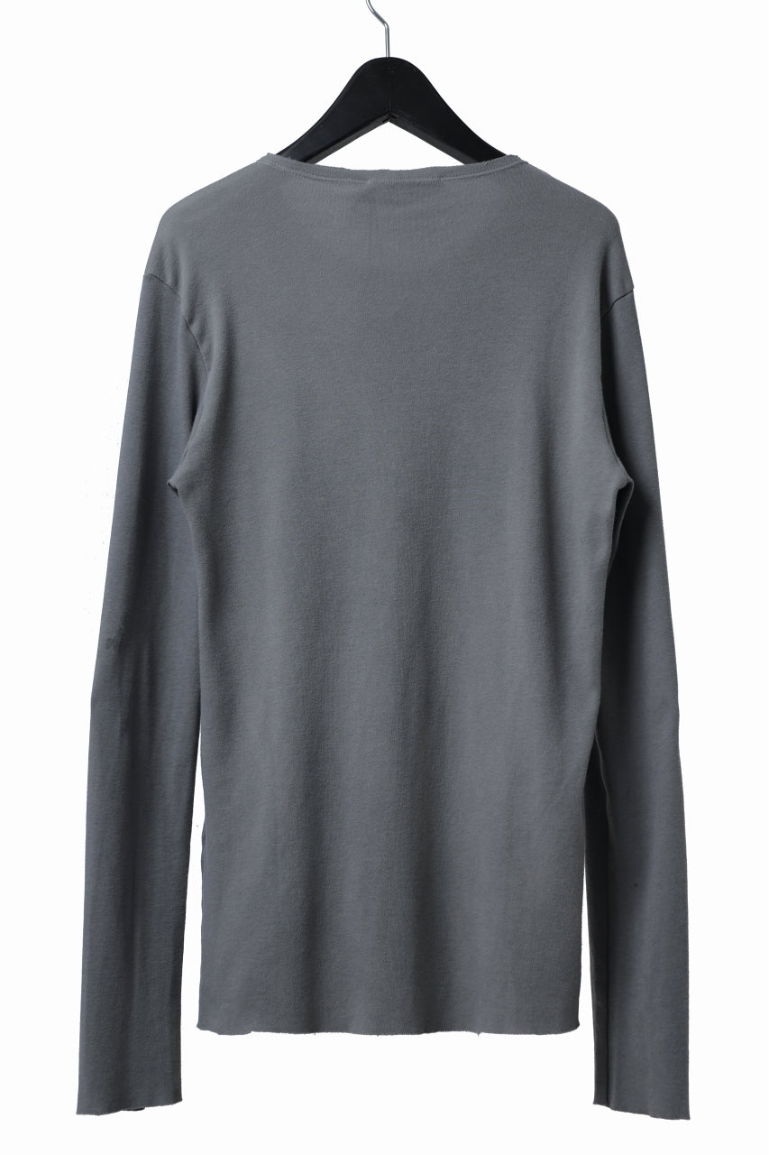 画像をギャラリービューアに読み込む, daub DYEING LONG SLEEVE CUTSEWN / C.JERSEY (GREY)