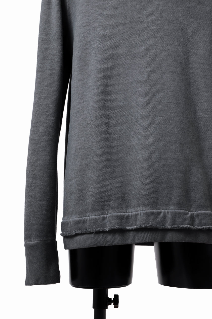 画像をギャラリービューアに読み込む, daub DYEING SWEAT PULLOVER / BRUSHED BACK TERRY FLEECE (GREY)