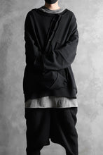 画像をギャラリービューアに読み込む, SOSNOVSKA exclusive SLASH COMBINATION SWEATER TOP (BLACK)