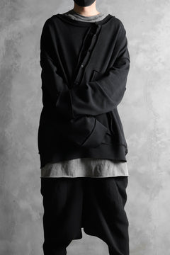 画像をギャラリービューアに読み込む, SOSNOVSKA exclusive SLASH COMBINATION SWEATER TOP (BLACK)