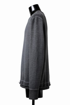画像をギャラリービューアに読み込む, daub DYEING SWEAT PULLOVER / BRUSHED BACK TERRY FLEECE (GREY)