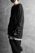 画像をギャラリービューアに読み込む, SOSNOVSKA exclusive SLASH COMBINATION SWEATER TOP (BLACK)