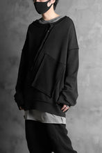 画像をギャラリービューアに読み込む, SOSNOVSKA exclusive SLASH COMBINATION SWEATER TOP (BLACK)