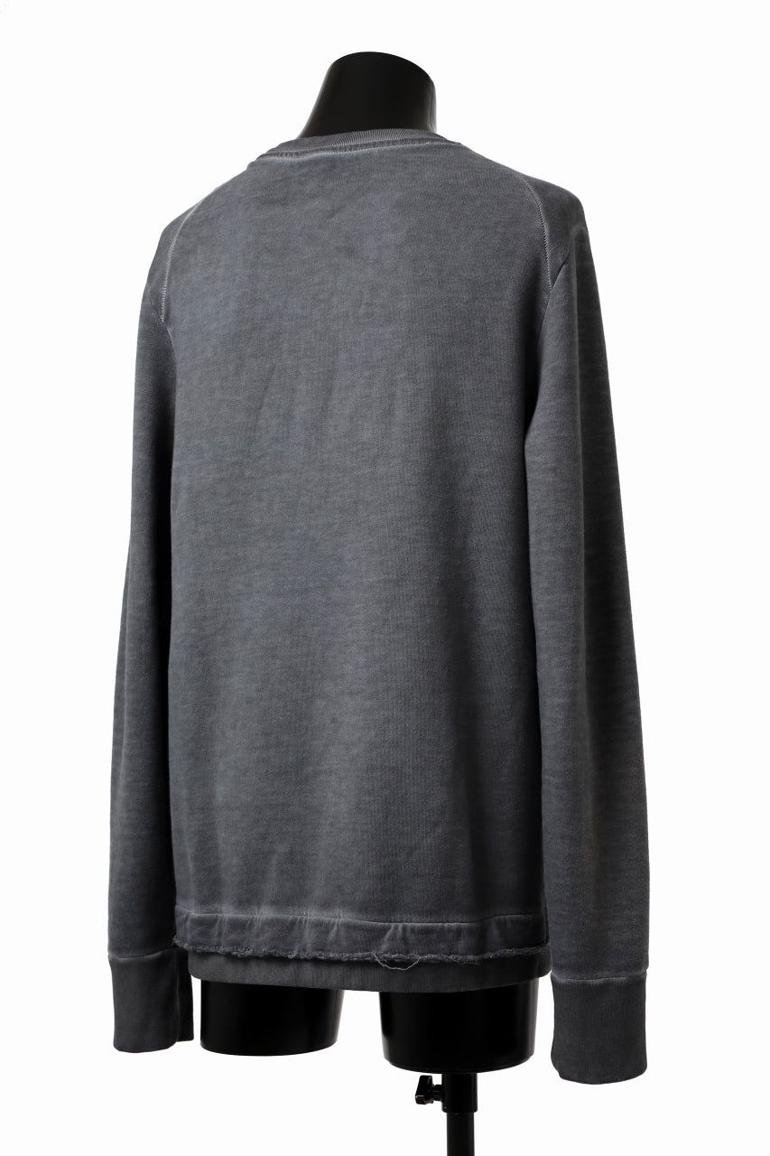画像をギャラリービューアに読み込む, daub DYEING SWEAT PULLOVER / BRUSHED BACK TERRY FLEECE (GREY)