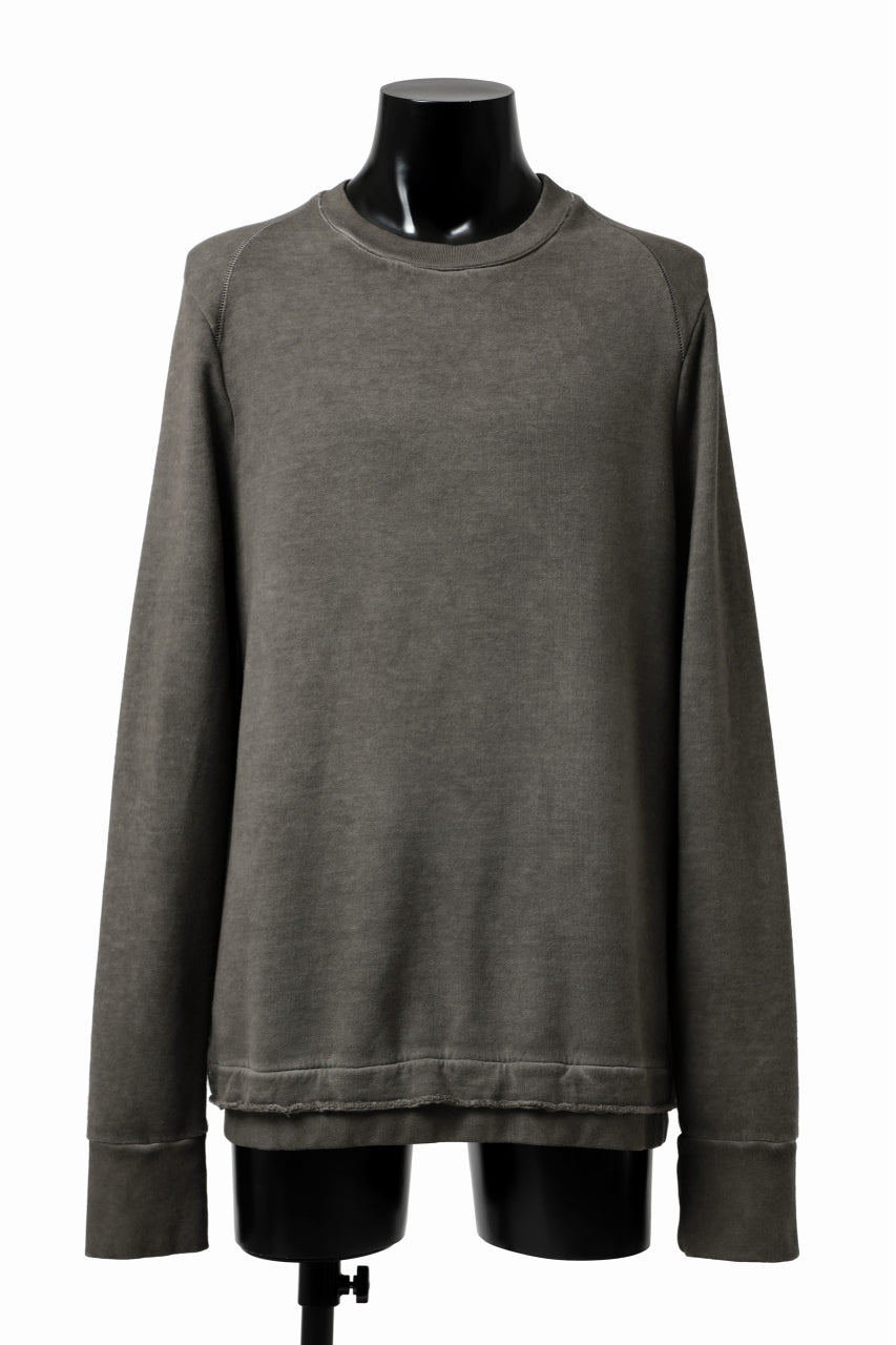 画像をギャラリービューアに読み込む, daub DYEING SWEAT PULLOVER / BRUSHED BACK TERRY FLEECE (TAUPE)