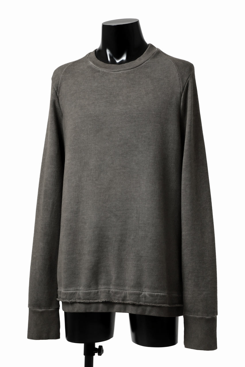 画像をギャラリービューアに読み込む, daub DYEING SWEAT PULLOVER / BRUSHED BACK TERRY FLEECE (TAUPE)