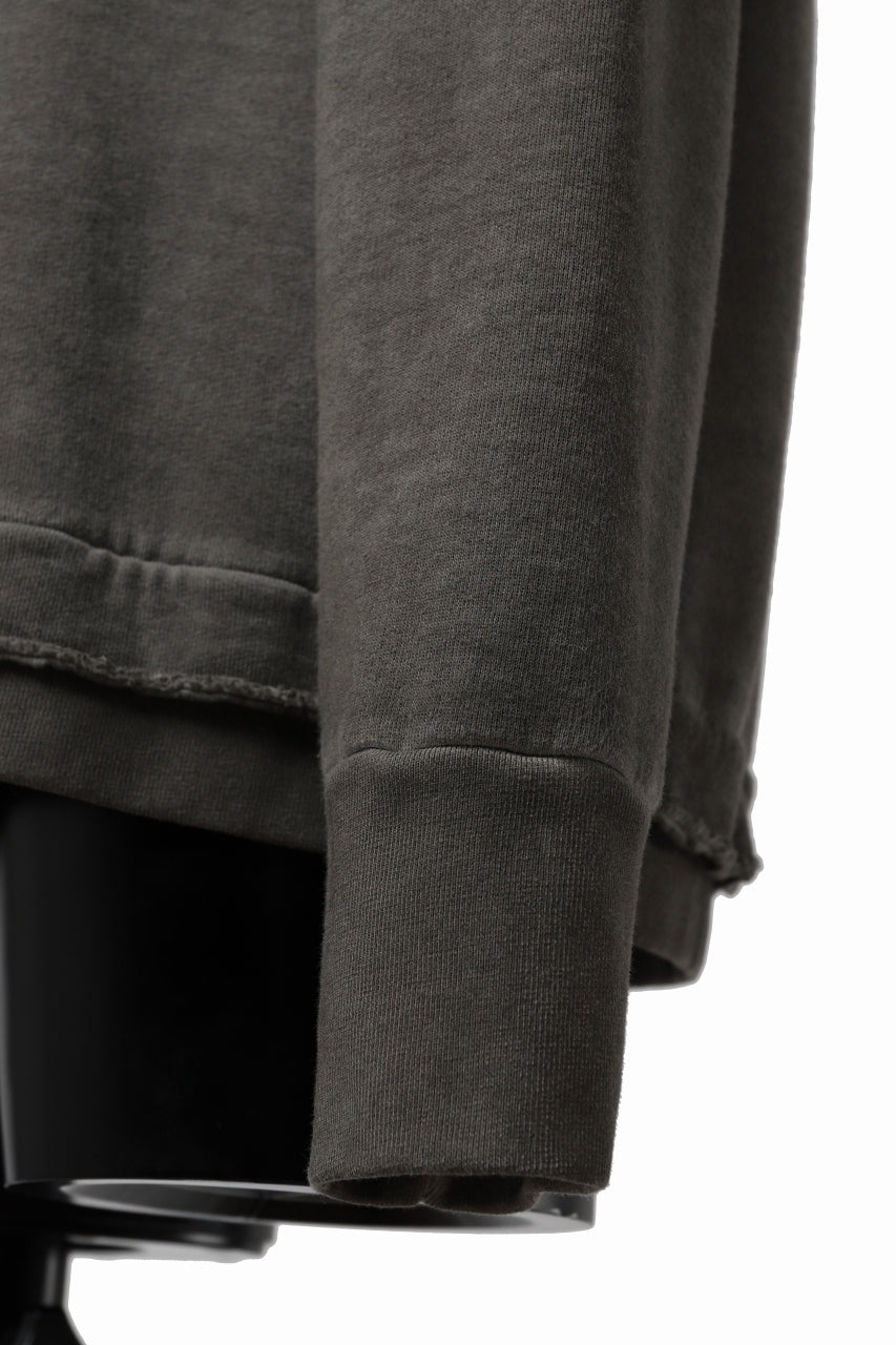 画像をギャラリービューアに読み込む, daub DYEING SWEAT PULLOVER / BRUSHED BACK TERRY FLEECE (TAUPE)