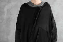 画像をギャラリービューアに読み込む, SOSNOVSKA exclusive SLASH COMBINATION SWEATER TOP (BLACK)