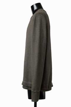 画像をギャラリービューアに読み込む, daub DYEING SWEAT PULLOVER / BRUSHED BACK TERRY FLEECE (TAUPE)