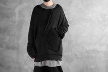 画像をギャラリービューアに読み込む, SOSNOVSKA exclusive SLASH COMBINATION SWEATER TOP (BLACK)