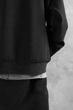 画像をギャラリービューアに読み込む, SOSNOVSKA exclusive SLASH COMBINATION SWEATER TOP (BLACK)