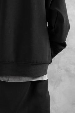 画像をギャラリービューアに読み込む, SOSNOVSKA exclusive SLASH COMBINATION SWEATER TOP (BLACK)