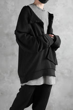 画像をギャラリービューアに読み込む, SOSNOVSKA exclusive SLASH COMBINATION SWEATER TOP (BLACK)