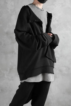 画像をギャラリービューアに読み込む, SOSNOVSKA exclusive SLASH COMBINATION SWEATER TOP (BLACK)