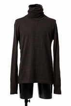 画像をギャラリービューアに読み込む, KLASICA SMOKE SMOOTH TURTLE NECK PULL / JACQUARD KNIT JERSEY (DARK OLIVE)