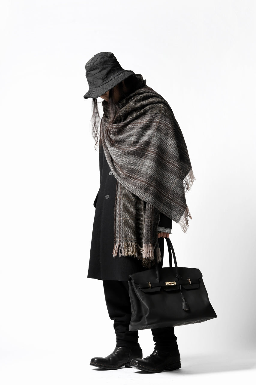 Load image into Gallery viewer, blackcrow stole wo/ny woven (GREY CHECK)