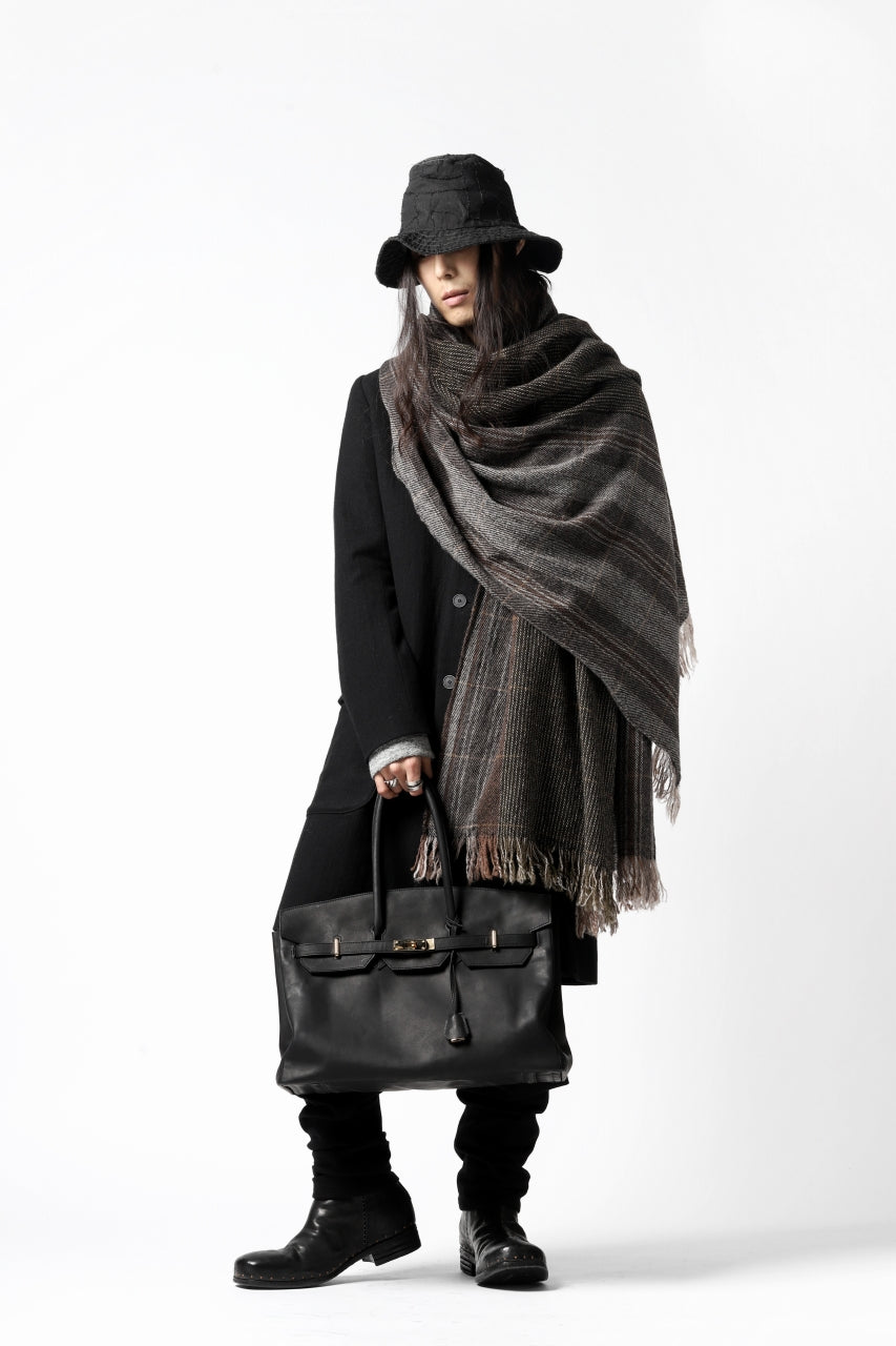 Load image into Gallery viewer, blackcrow stole wo/ny woven (GREY CHECK)