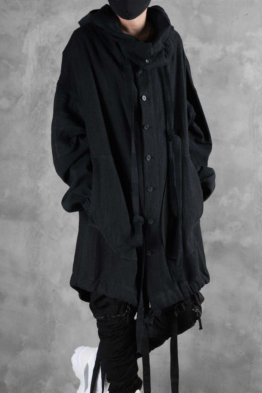 画像をギャラリービューアに読み込む, SOSNOVSKA exclusive COMBINED HOODIE JACKET (BLACK x CHECK)