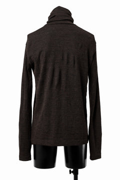 画像をギャラリービューアに読み込む, KLASICA SMOKE SMOOTH TURTLE NECK PULL / JACQUARD KNIT JERSEY (DARK OLIVE)