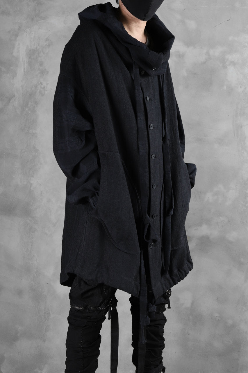 画像をギャラリービューアに読み込む, SOSNOVSKA exclusive COMBINED HOODIE JACKET (BLACK x CHECK)